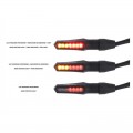 CNC Racing ABS Turn Signals "TASK" (pair) W/ tail and Brake light (Use on rear), Color: Black